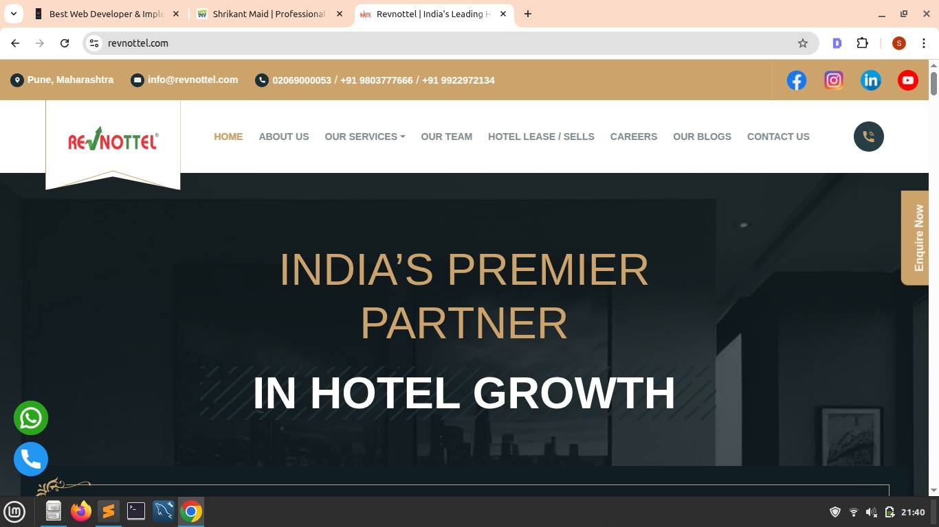 Business website development project Pune