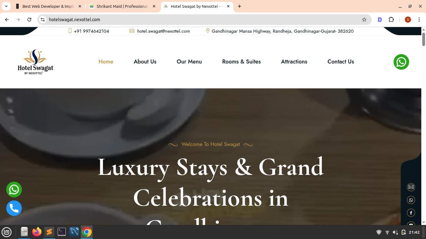 Clinic website development project Pune